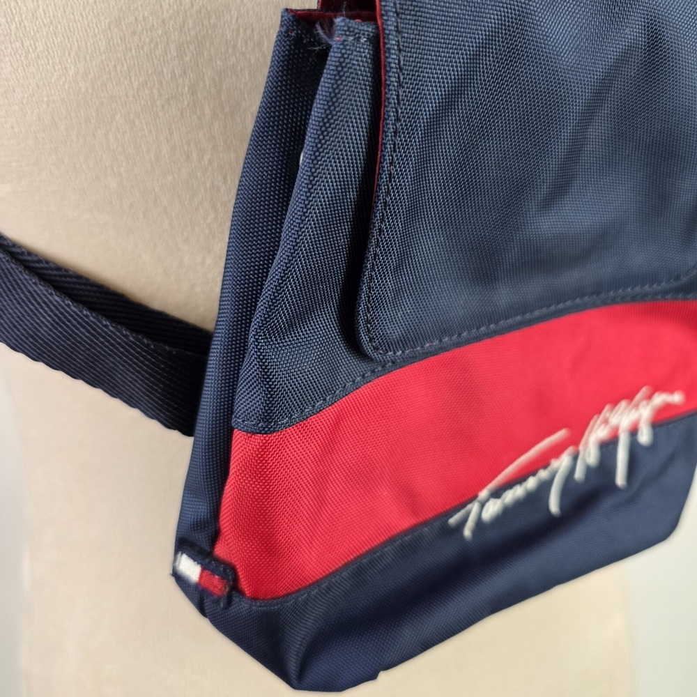 Tommy Hilfiger Mini Backpack Bag Y2K 1990s Spellout Vintage - Picture 3 of 13